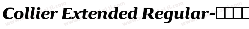 Collier Extended Regular字体转换